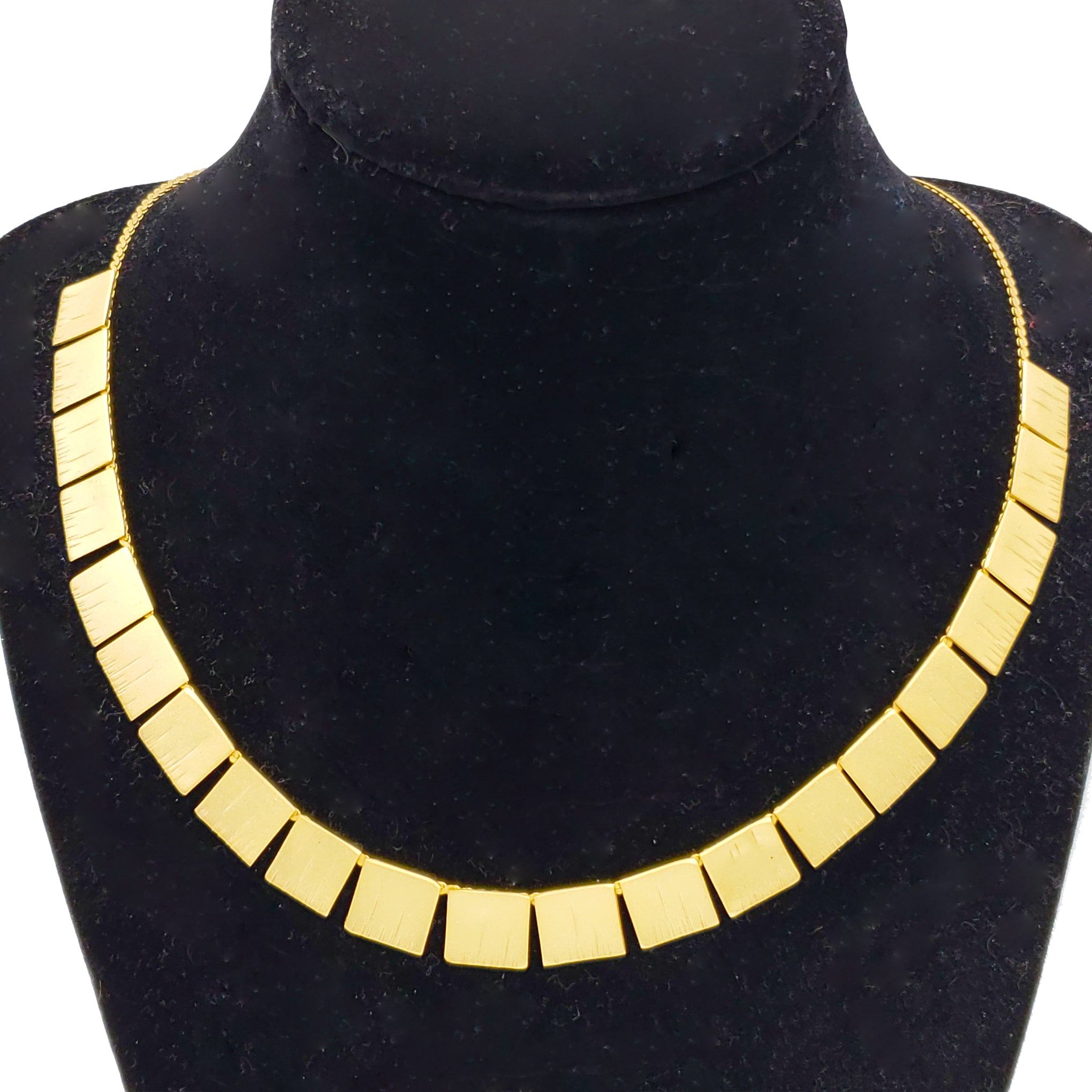 Baddest Bish Ever Fine Jewelry Enigmatic Ra 24 Karat Matte Gold Necklace in the Egyptian Royalty Collection