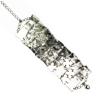 baddest bish ever fine jewelry Haiku Poet Rhodium Silver Bracelet from Bohemian Rhapsody Collection