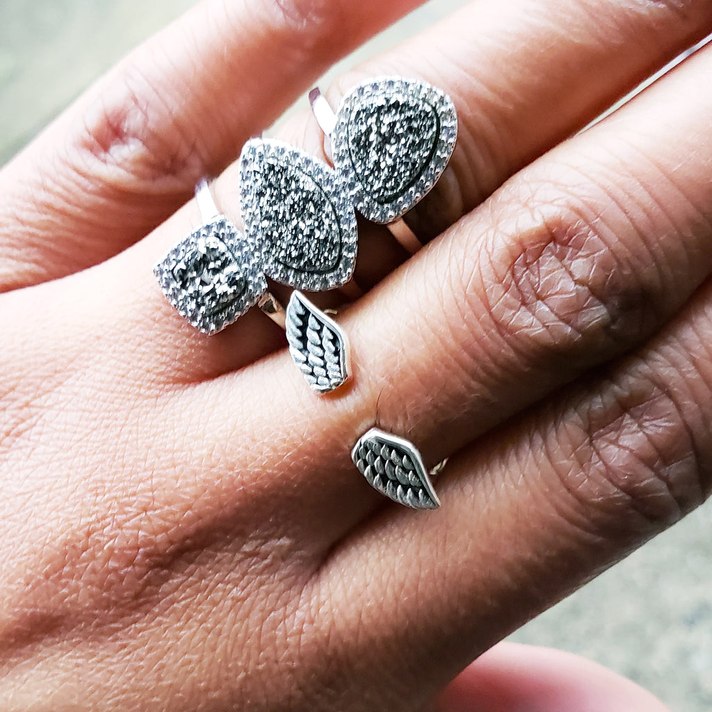 Baddest Bish Ever Fine Jewelry Nero Glitterati Titanium Druzy Silver Ring from Bohemian Rhapsody Collection