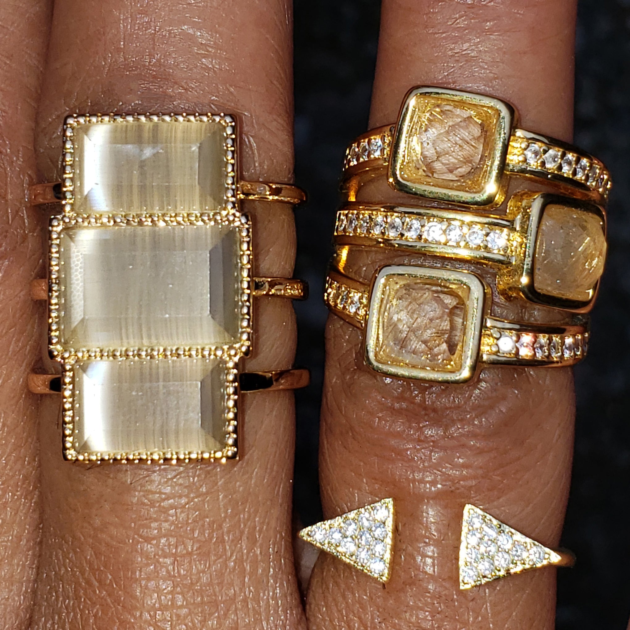 baddest bish ever fine jewelry butterfly vibe collection me sooo joli swarovski crystals 14 karat gold ring
