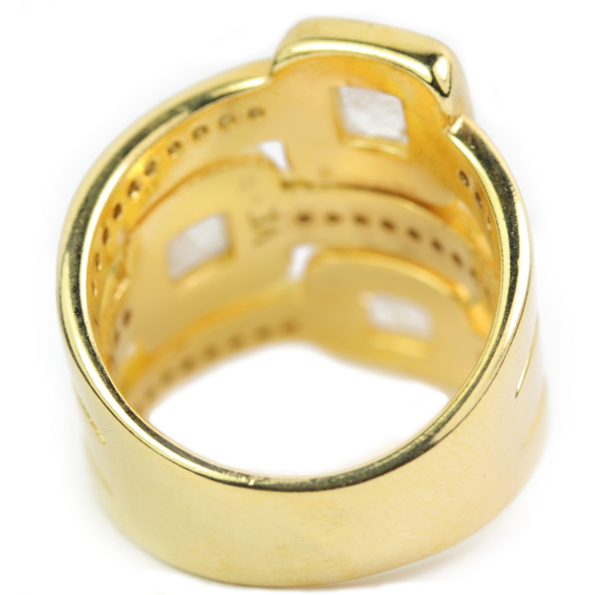 Baddest Bish Ever Fine Jewelry Egyptian Royalty Collection Wild Shen Rutilated Quartz 18 Karat Gold Ring