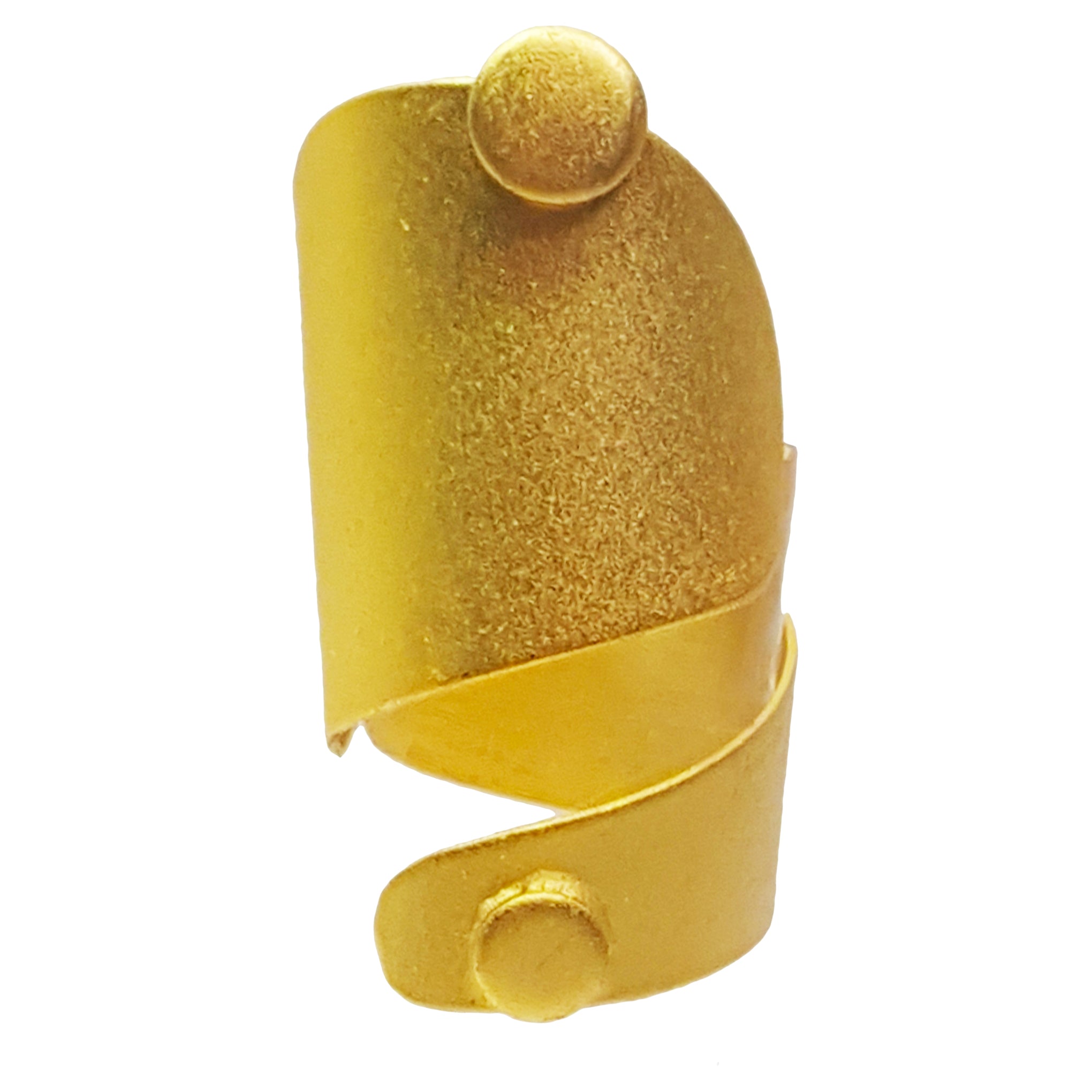 Fascinating 22 Karat Yellow Gold Bow Design Matte Finger Ring